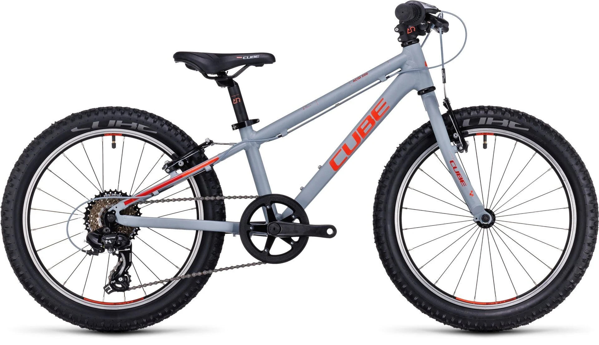 Cube Acid 200 Kids MTB 20in Wheel – Grey/Red