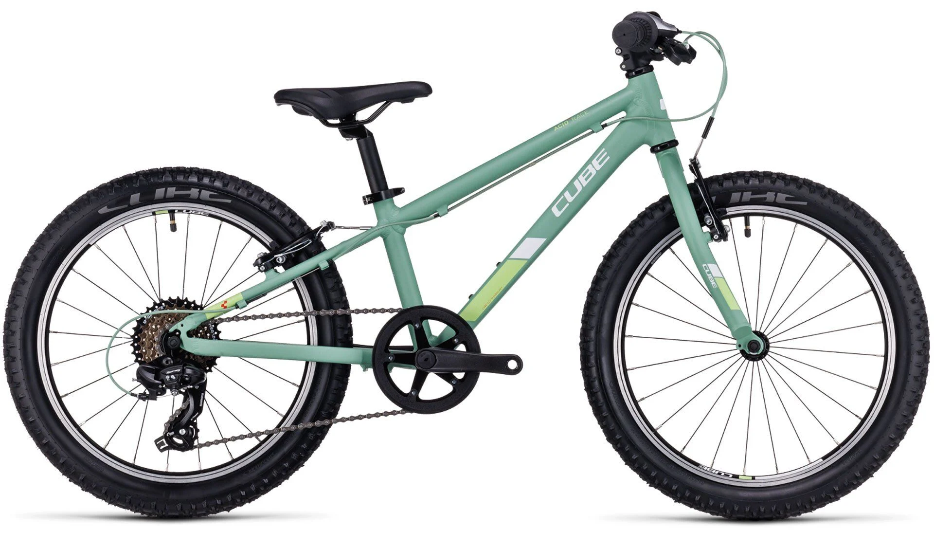 Cube Acid 200 Kids MTB 20in Wheel – Green/White