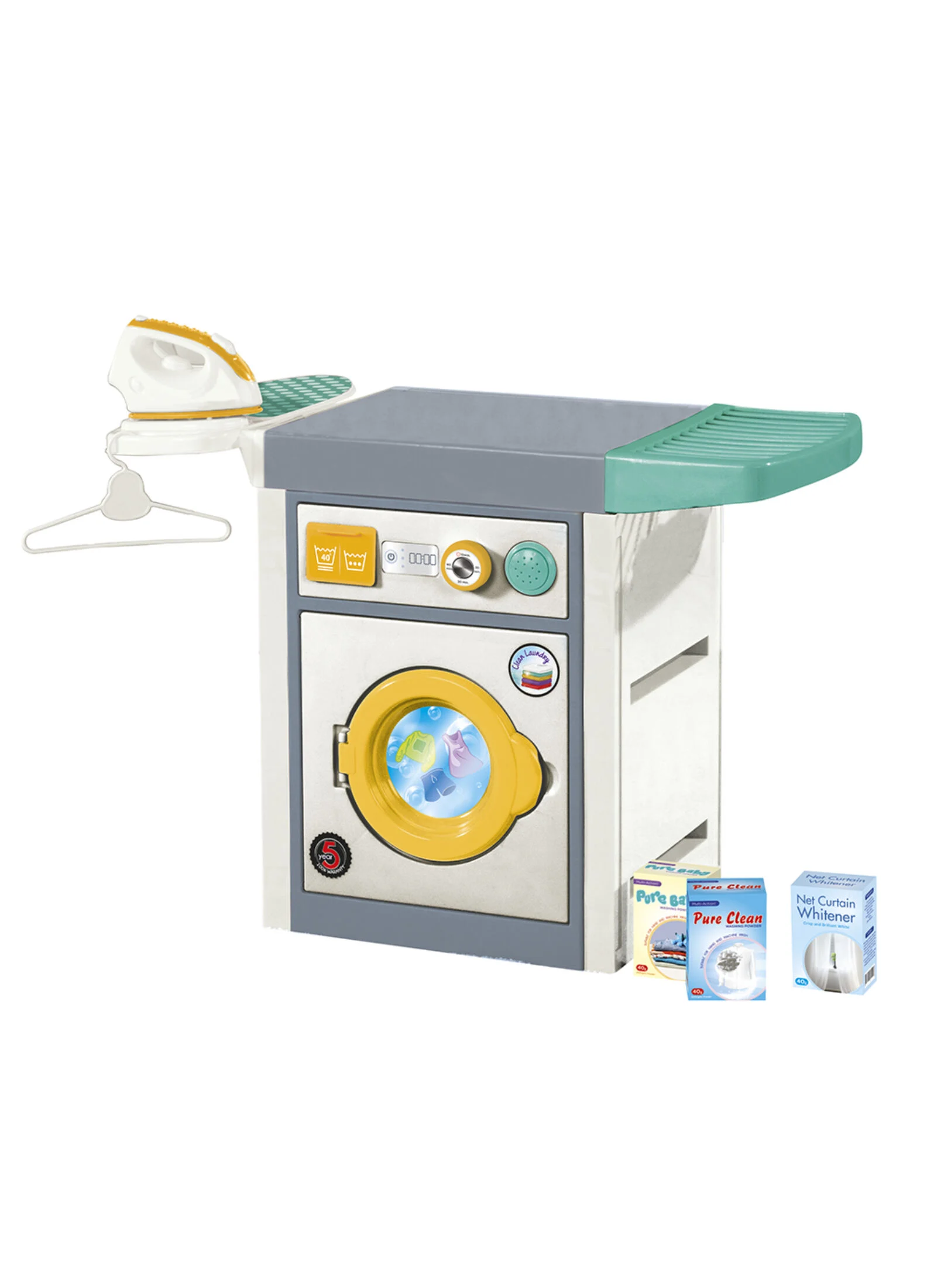 Dolu Washing Machine Toy – White/Grey