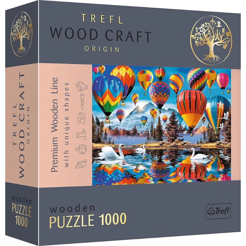 Trefl Colourful Balloons Wooden Puzzle – 1000 Pieces