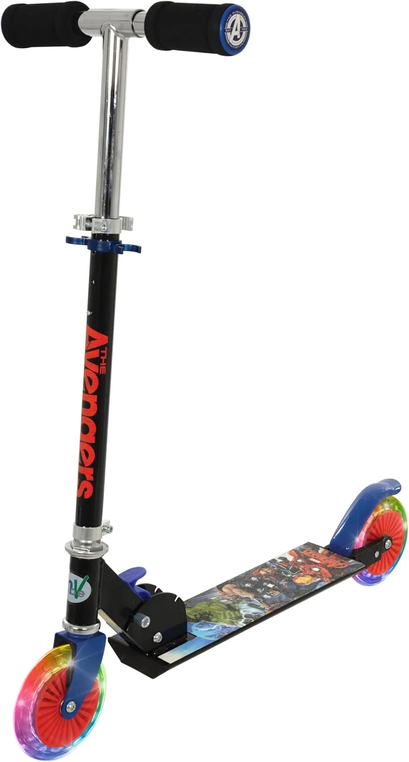 Avengers Folding Inline Scooter with Light Up Wheels