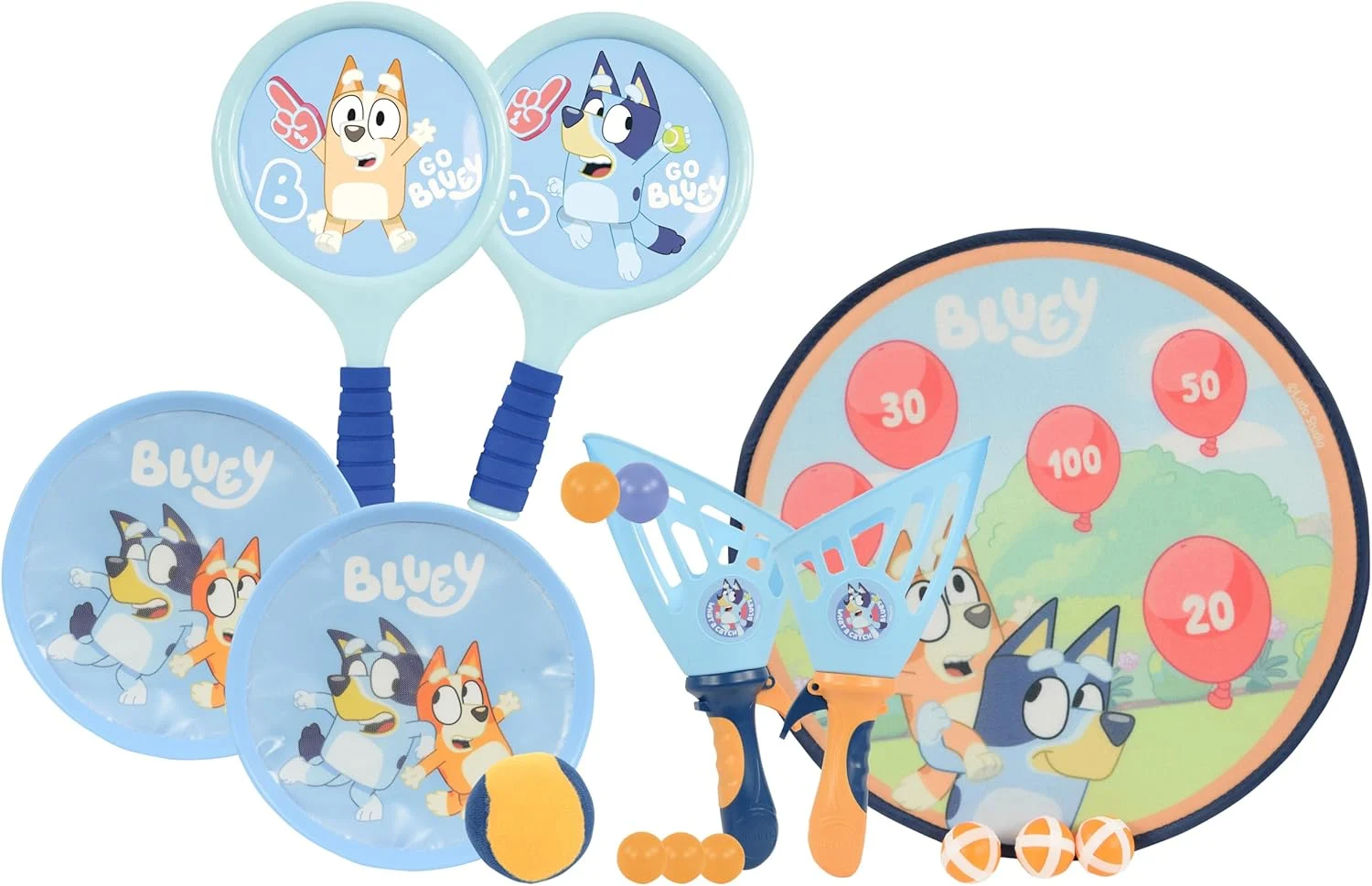 Bluey 4in1 Bumper Box Garden Games