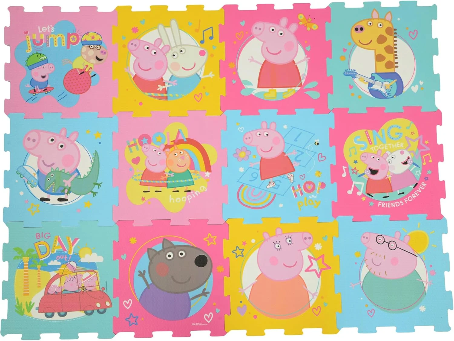 Peppa Pig 12 Piece EVA Playmat