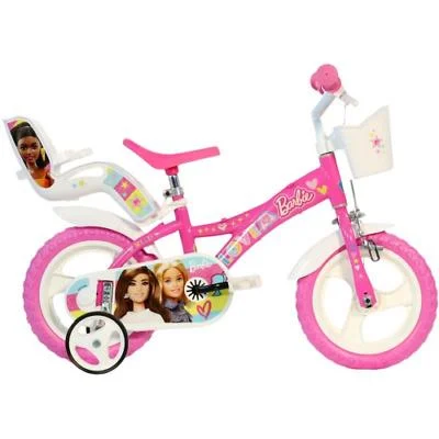 Dino Barbie Rosa 12in Kids Girls Bike – Pink