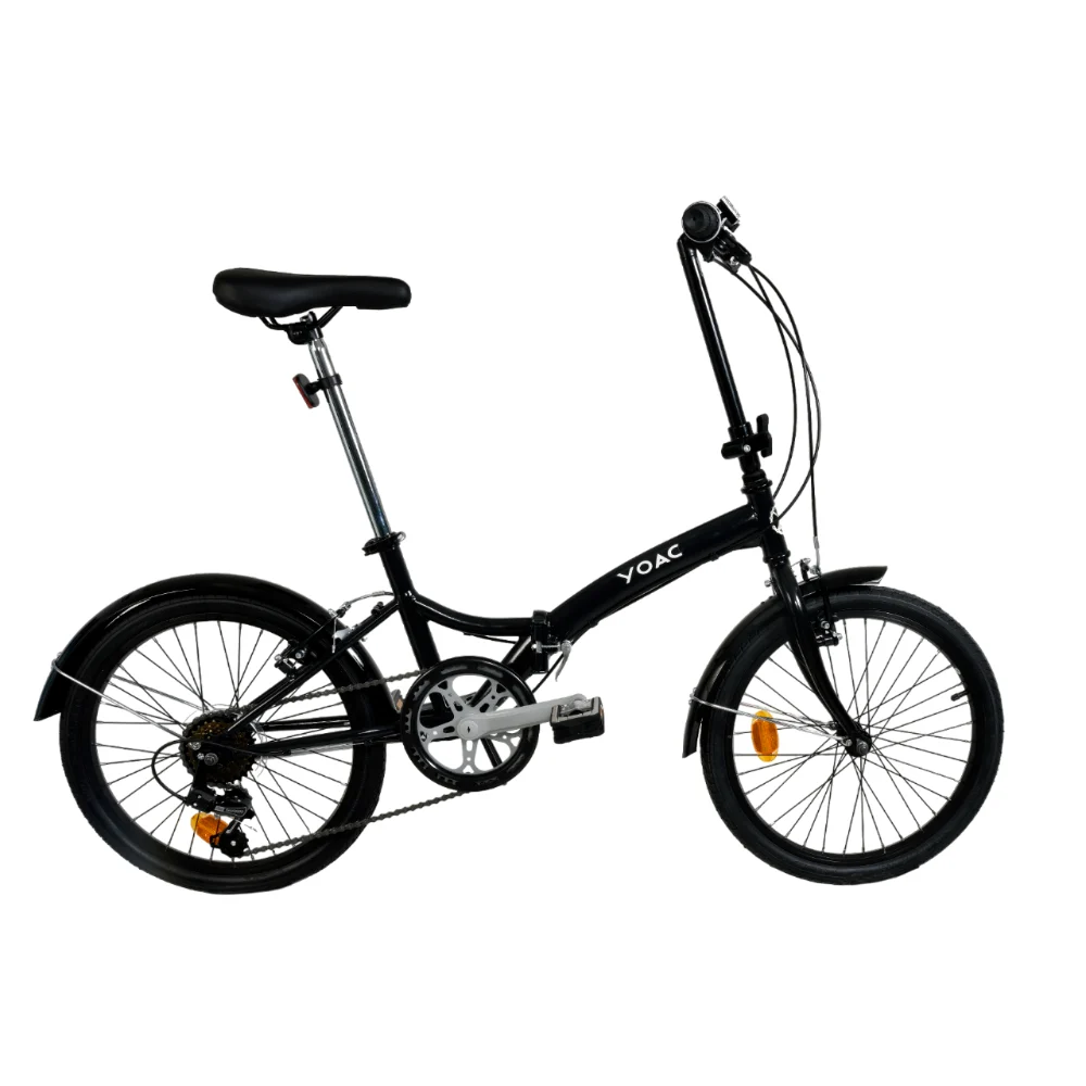 YOAC 14 Folding Bike, 20in Wheels – Black