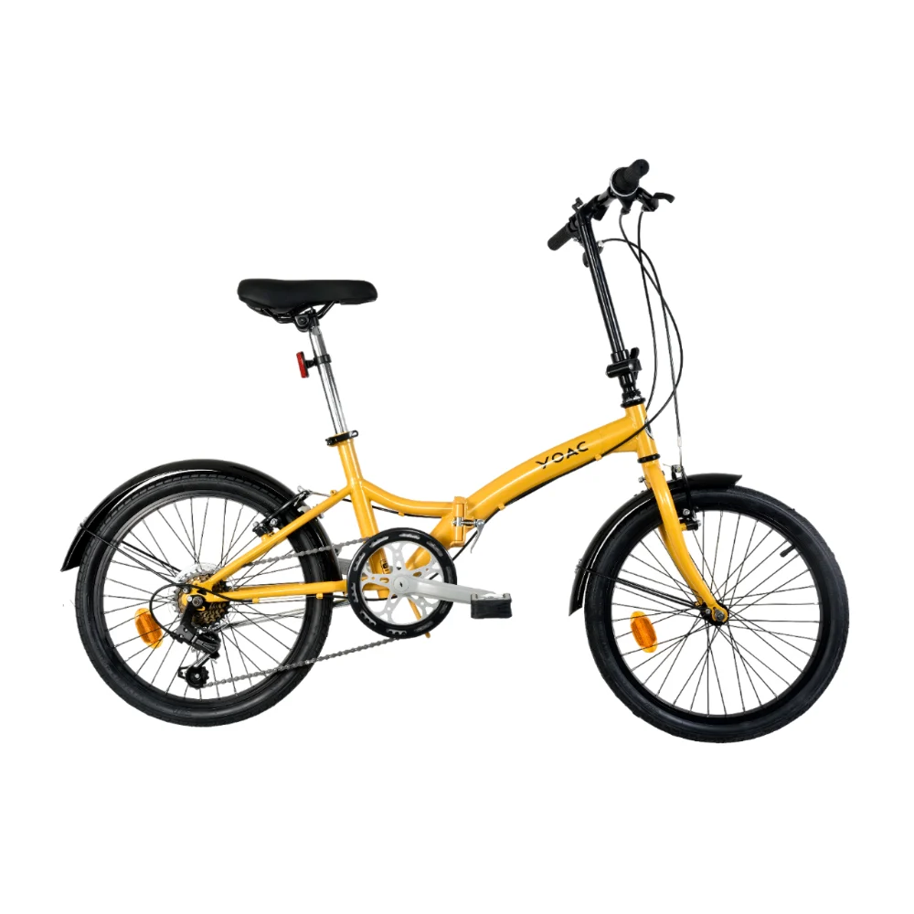 YOAC Steel Folding Bike, 20in Wheel – Gold