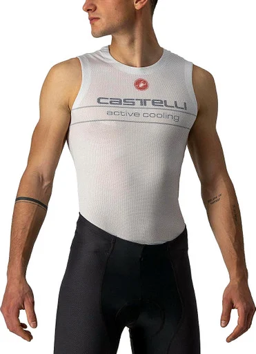 Castelli Active Cooling Sleeveless Base Layer Silver Grey
