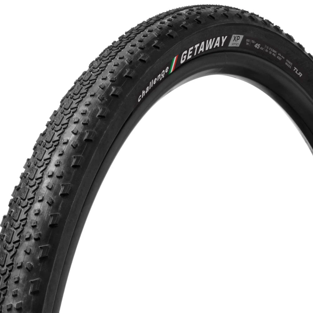 Challenge Getaway XP Handmade TLR gravel tyre 700c x 45c (Black)