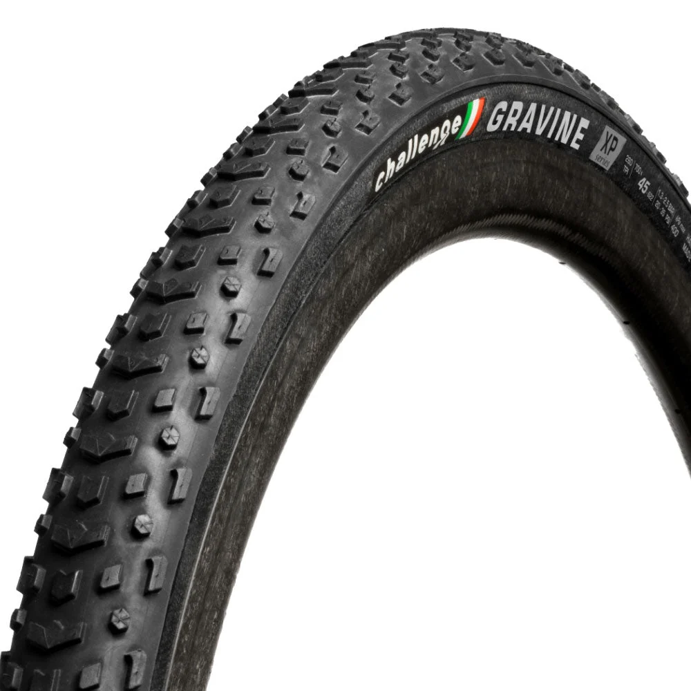 Challenge Gravine XP Handmade TLR gravel tyre 700c x 45c (Black)