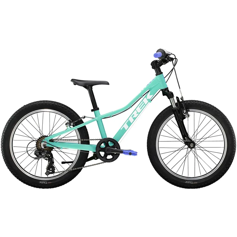 Trek Precaliber 20 7-Speed Kids Hybrid Bike in Miami Green