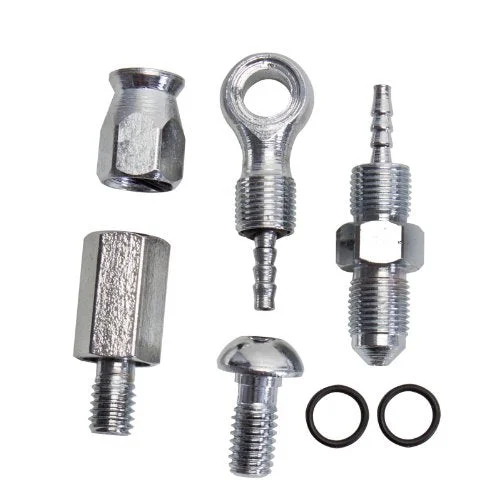 CLARKS COMPLETE MTB HYDRAULIC BRAKE CALIPER FITTINGS KITFOR AVID ELIXIR, HF-C3E