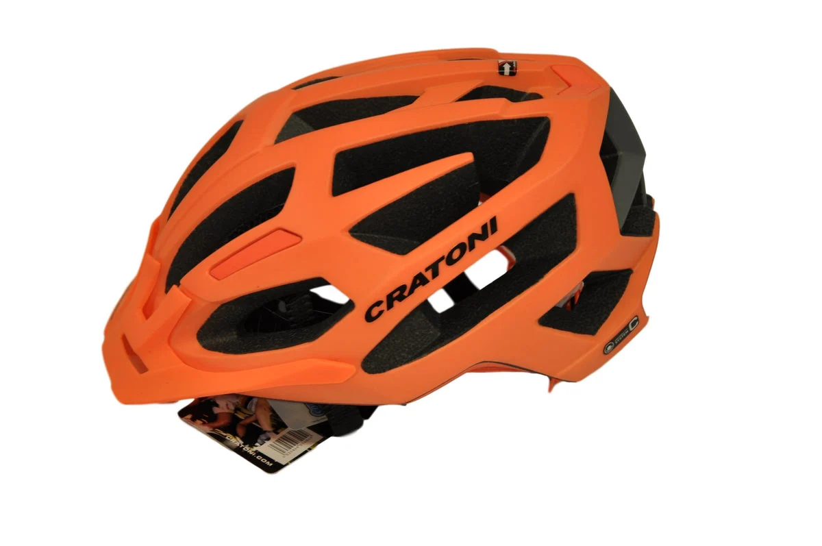 Cratoni C-FLASH MTB Helmet Low Profile - Neon Orange 59 – 62cm Reflective