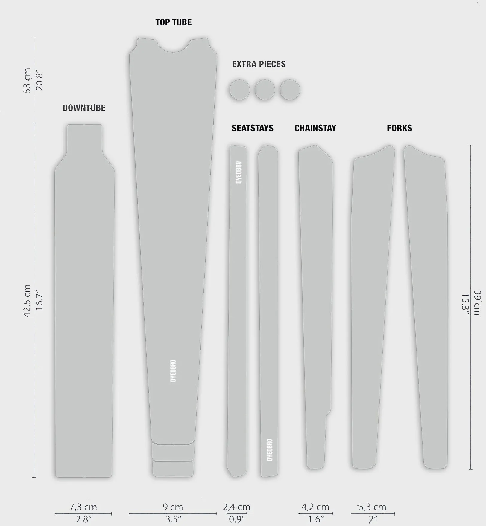 DYEDBRO Frame Protection - Clear - Gloss