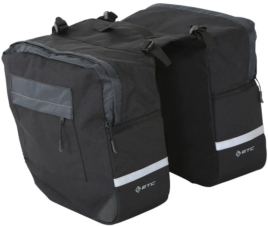 ETC Bag Panniers Double Black