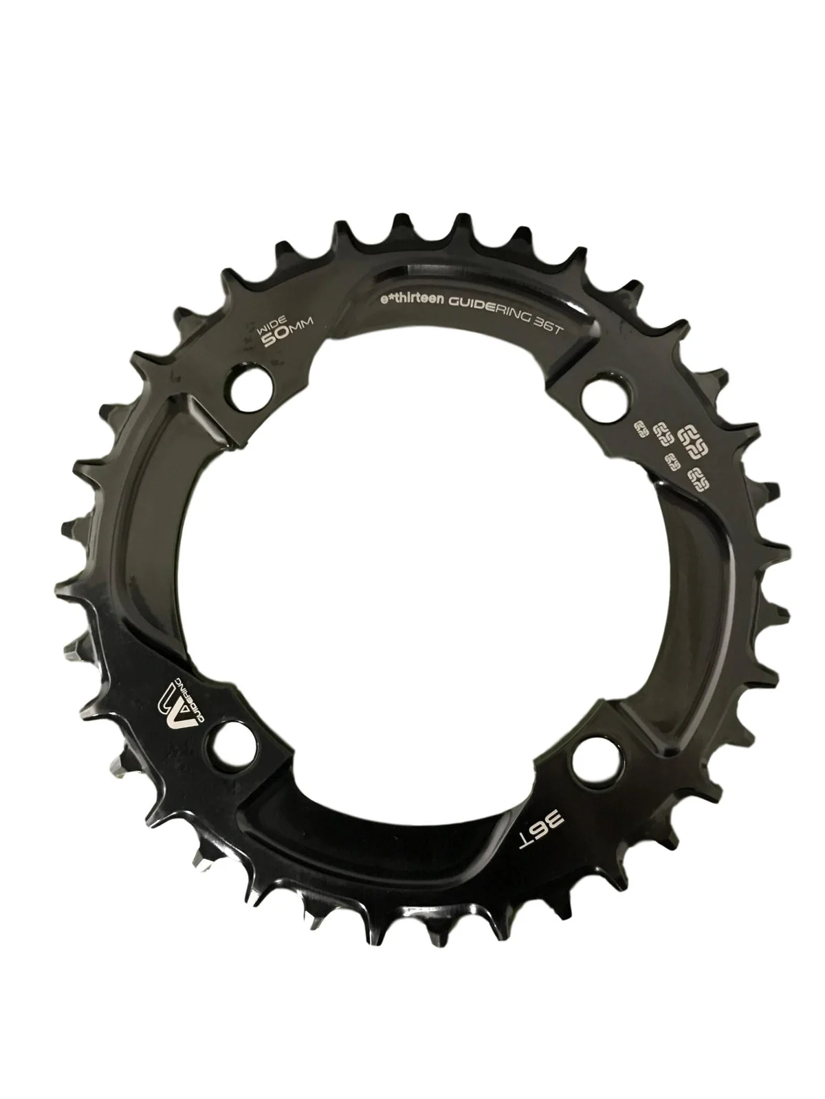 Ethirteen Guide ring M Narrow Wide Chainring 10-11 Speed 36t Black BCD 104mm