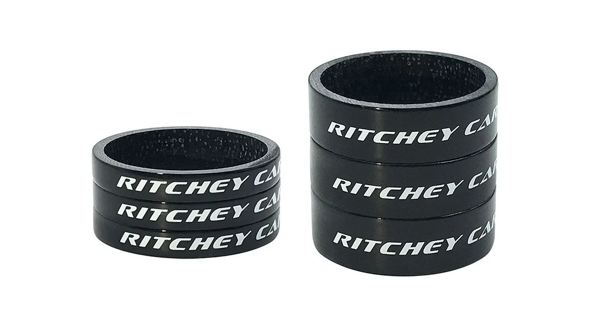 Glossy Carbon Headset Spacers