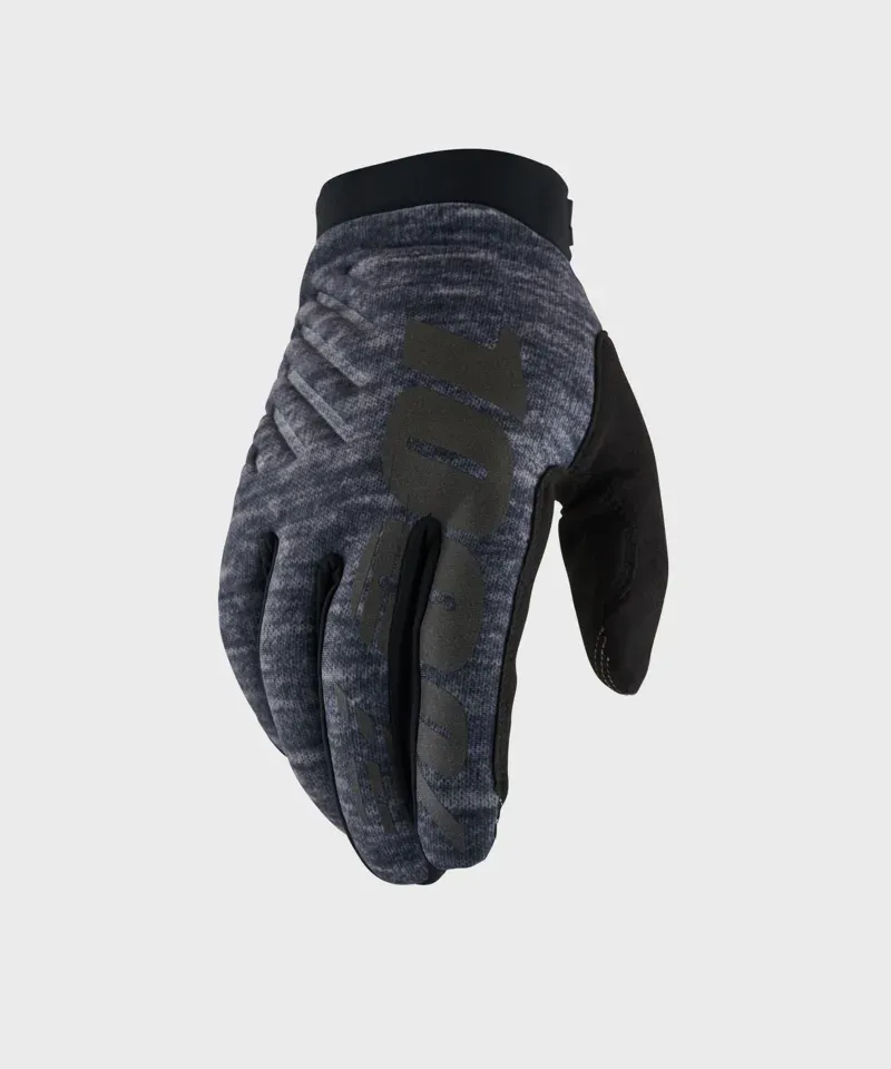 100% Brisker Cold Weather Gloves in Heather Grey