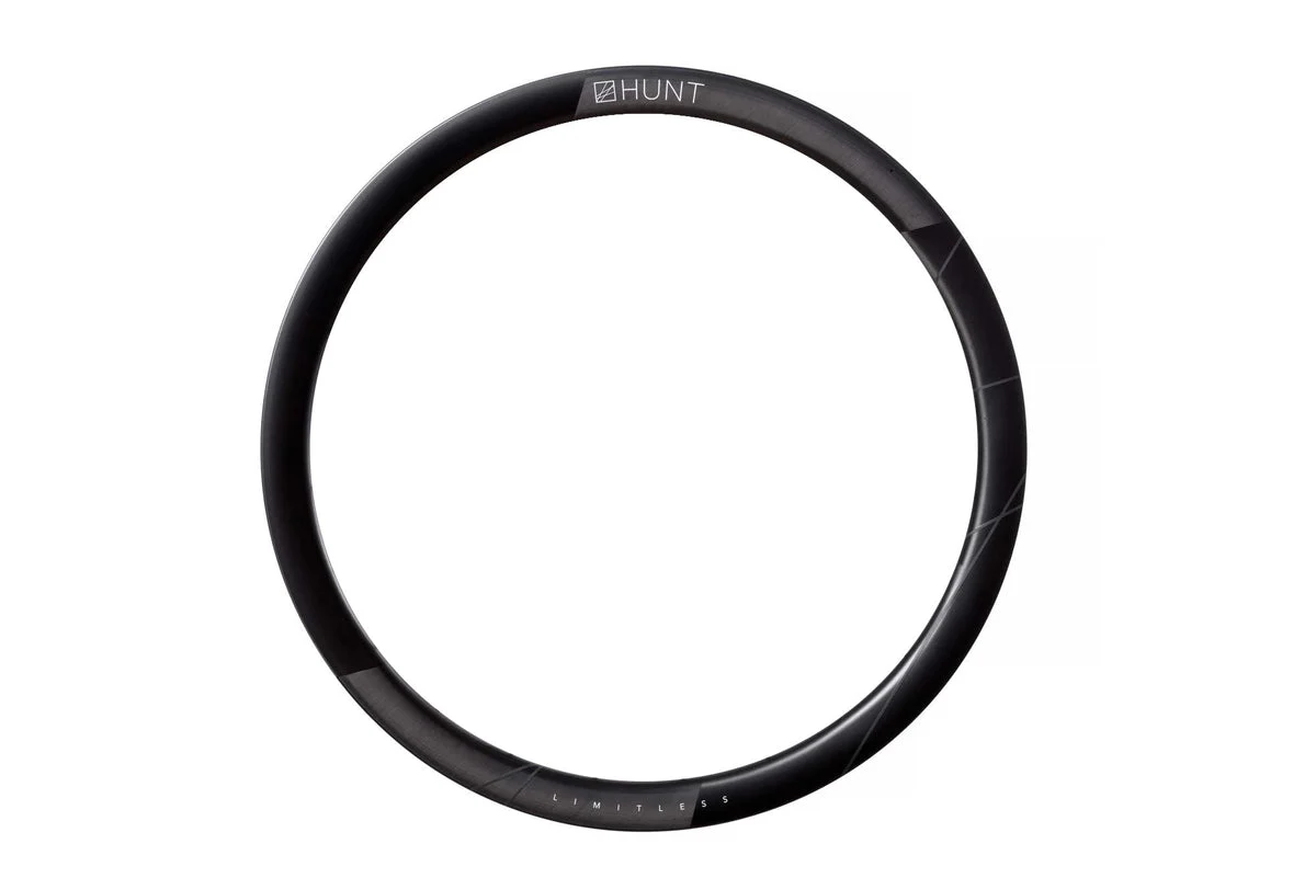 HUNT 40 Limitless Gravel Aero UD Carbon Spoke Rim | Rear | Hookless