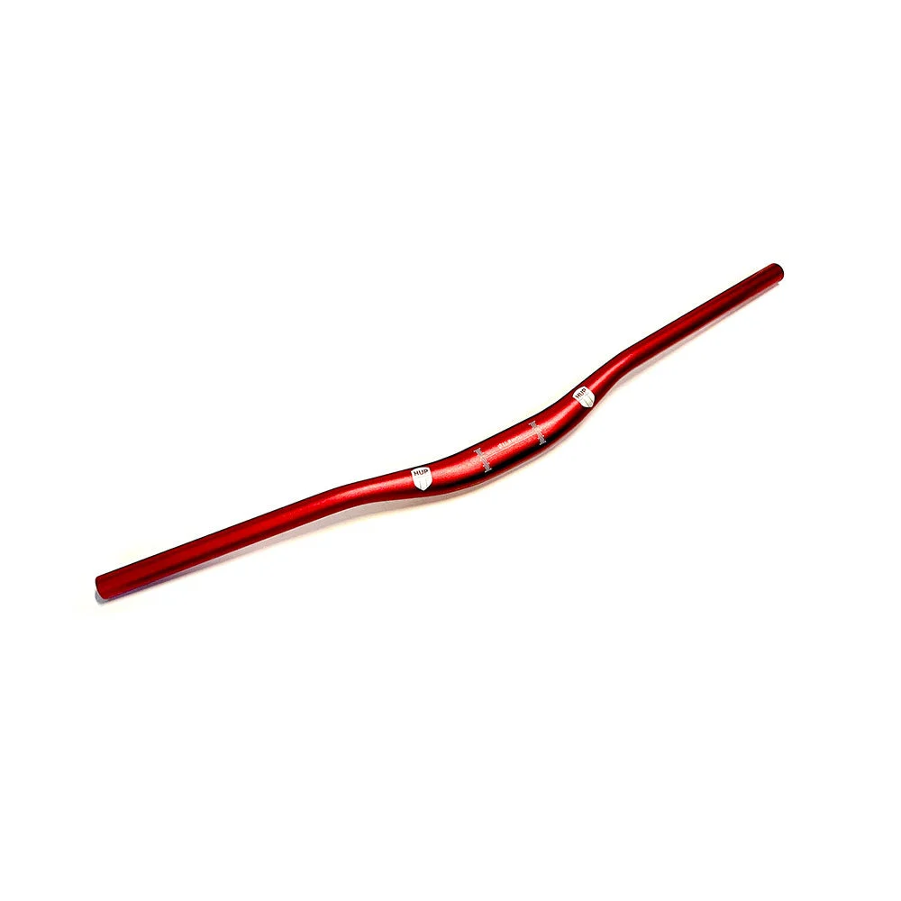 HUP 19mm Kids MTB Riser Red 660mm Handlebars