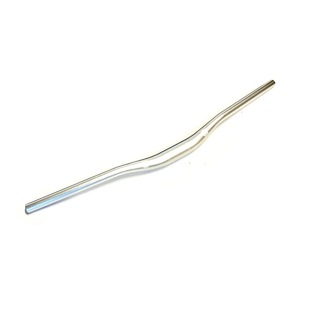 HUP 19mm Kids MTB Riser Silver 660mm Handlebars
