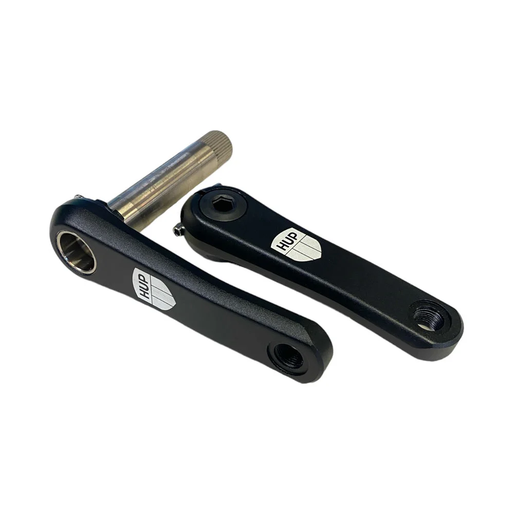 HUP 2-Piece Road/CX/XC Cranks: hollow axle (3-bolt DM) short cranks