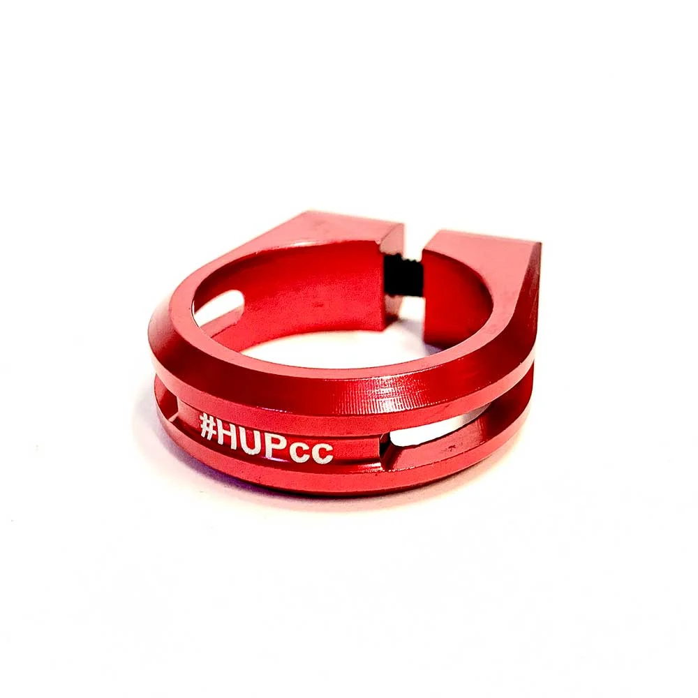HUP Lightweight 31.8mm Seat Post Clamp (27.2mm Seat Post) in Red