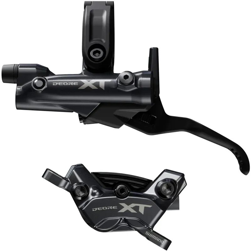 ShimanoXT M8220 4pot Bled Brake Lever/Post Mount Caliper Rear/Left In Black