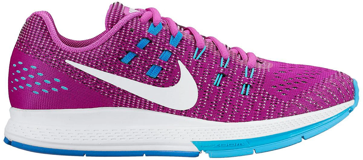 Nike Womens Air Zoom Structure 19 Running Shoes UK 4 Hyper Volt Pink- White