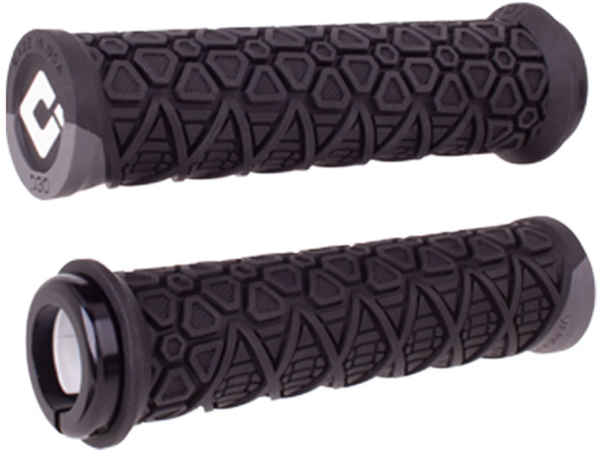 ODI Vanquish MTB Lock On Grips - Black/Graphite - featuring D30