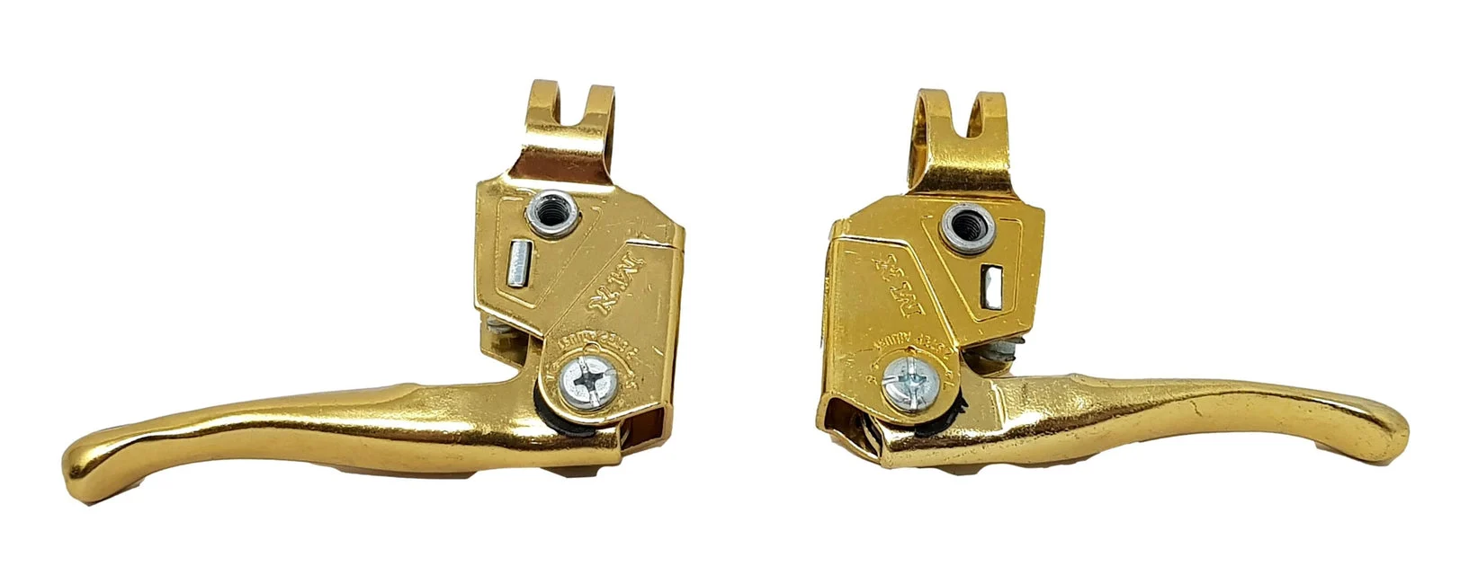 Old School BMX MX Type Brake Levers Genuine New Old Stock Made In 80's Nos Gold