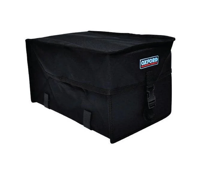 OXFORD BIKE REAR CARRIER FITTING COMMUTER BAG,SOFT BOX TYPE CYCLE LUGGAGE BLACK