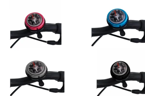 Oxford Compass Children's Bike Bell Kids Chrome Flick Bell - Choose Colour: