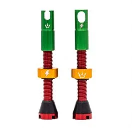Peaty's x 50to01 Tubeless MK2 Rasta Valves