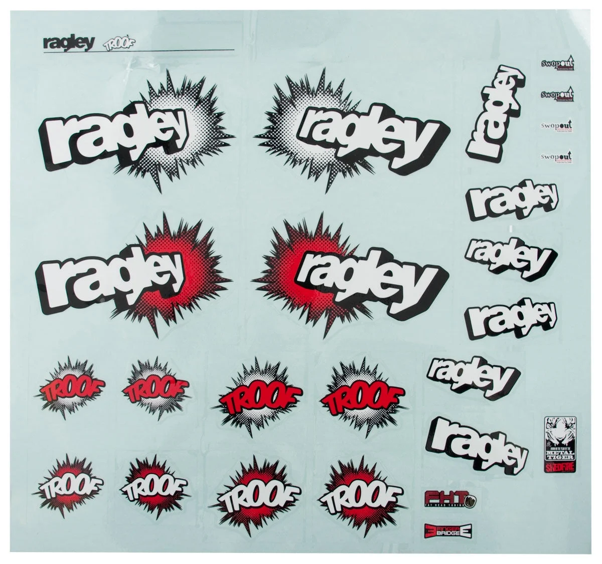 Ragley Troof Bike Decal Sticker Set suit MTB Downhill