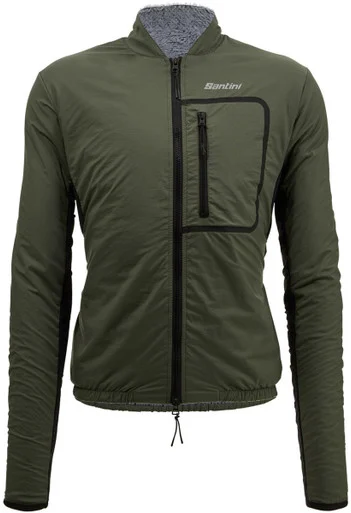 Santini SMS Alpha Trail Gravel Jacket Military Green 2023