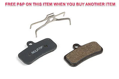 SELCOF SEMI METALLIC DISC BRAKE PADS FOR SHIMANO SAINT 4 PISTONS, S-234
