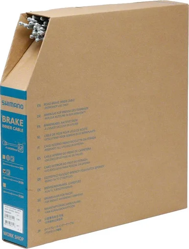 Shimano Workshop Road Stainless Steel Brake Cables 1.6x2050mm (100 Pack)