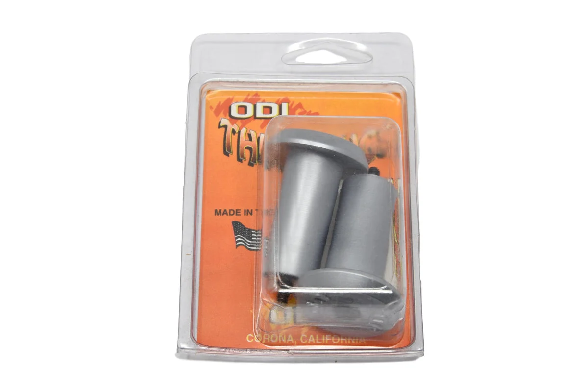 Silver ODI “Thug Plugs” Handle-bar End Plugs Made In USA 90’s Nos Lightweight Plastic