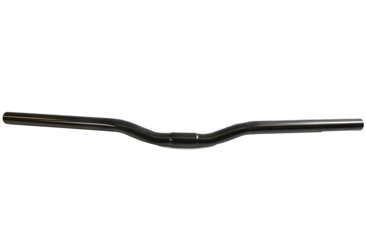 SLIGHT RISE BIKE HANDLEBARS 620mm MTB,HYBRID,TREKKING 620mm WIDE,20mm RISE BLACK