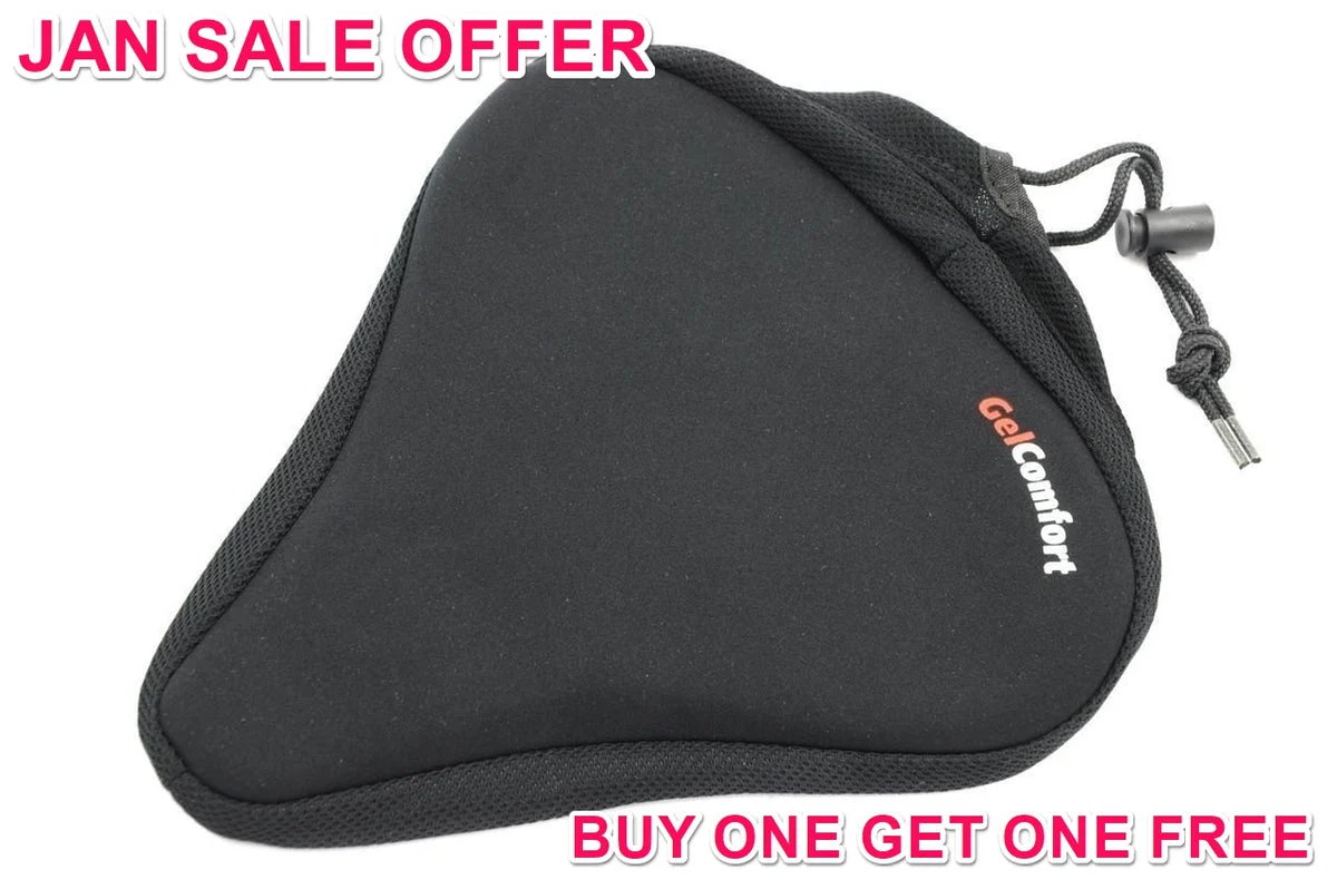 SOFT GEL EXTRA WIDE CYCLE BIKE SEAT UNISEX SADDLE COVERBUY 1 GET 1 FREE
