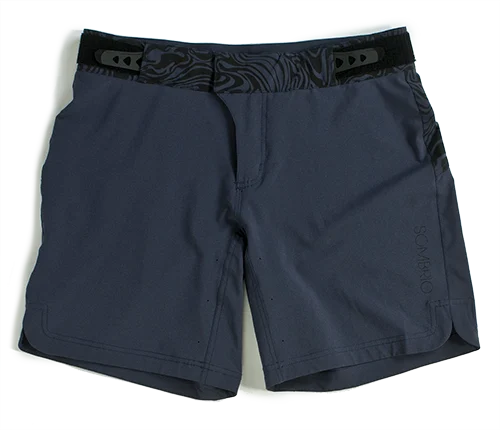 Sombrio Windy Pass Epik Womens Shorts - 32” Waist (Medium) – Blue-Slate