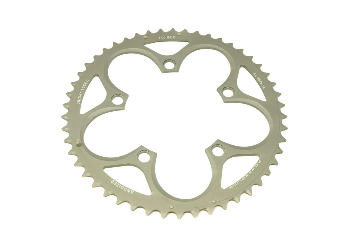 SRAM 10 SPEED ROAD BIKE POWERGLIDE CHAINRING 110BCD 50TEETH COMPACT VERSION25BOLT TYPE