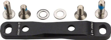 SRAM Flat Mount 0F/20F 140mm and 160mm Front Disc Brake Adaptor Black