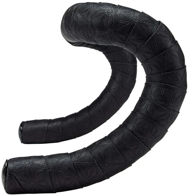 Supacaz Sticky Kush Classic Bar Tape BLACKANO BLACK PLUGS