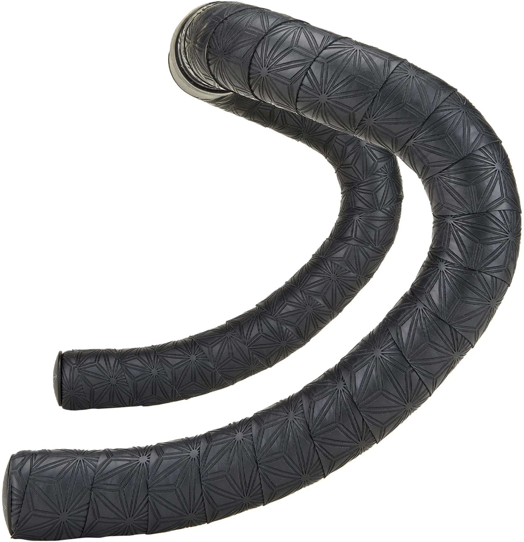 Supacaz Super Sticky Kush Gravel Bar Tape 2023 GUN METALANO BLACK PLUGS