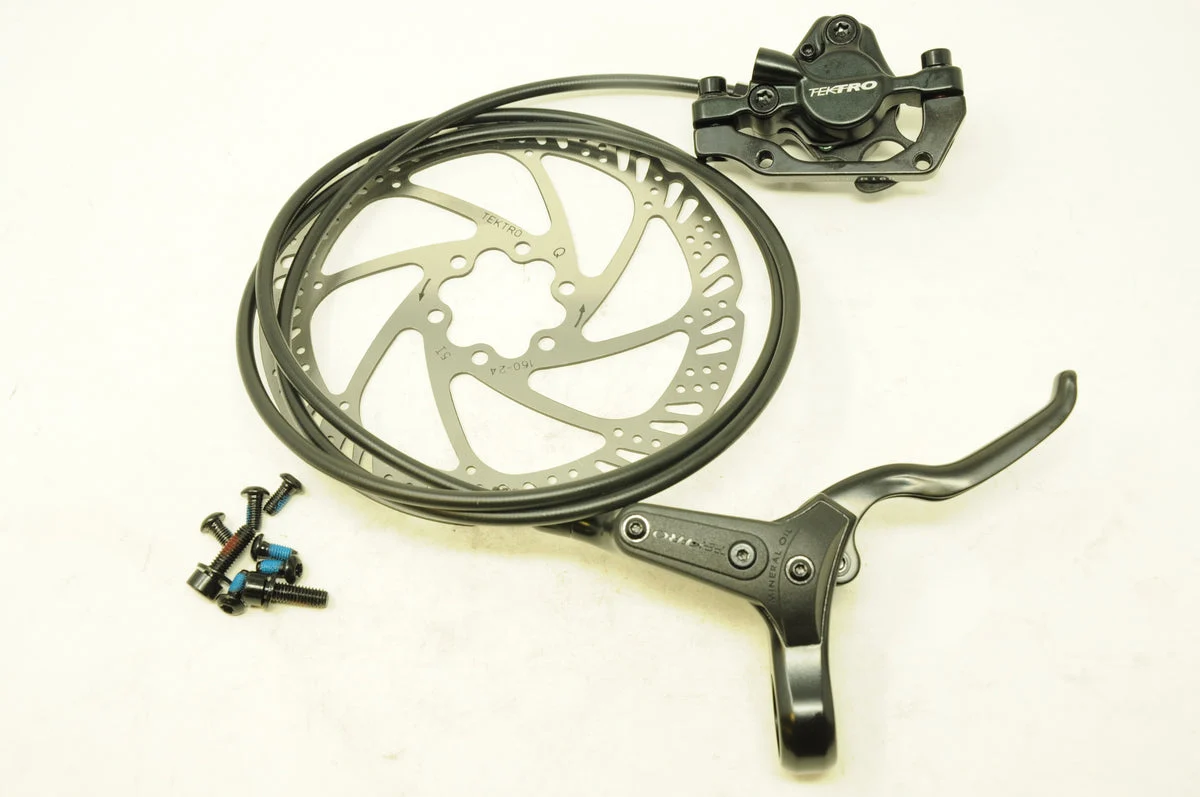 TEKTRO M285 HYDRAULIC COMPLETE BRAKE ; RIGHT LEVER,CALIPER,ROTOR & 1400mm CABLE