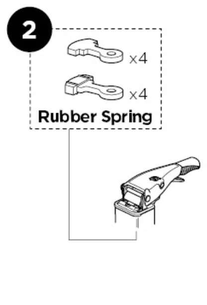 Thule 52632 Rubber Spring Sparepart Kit
