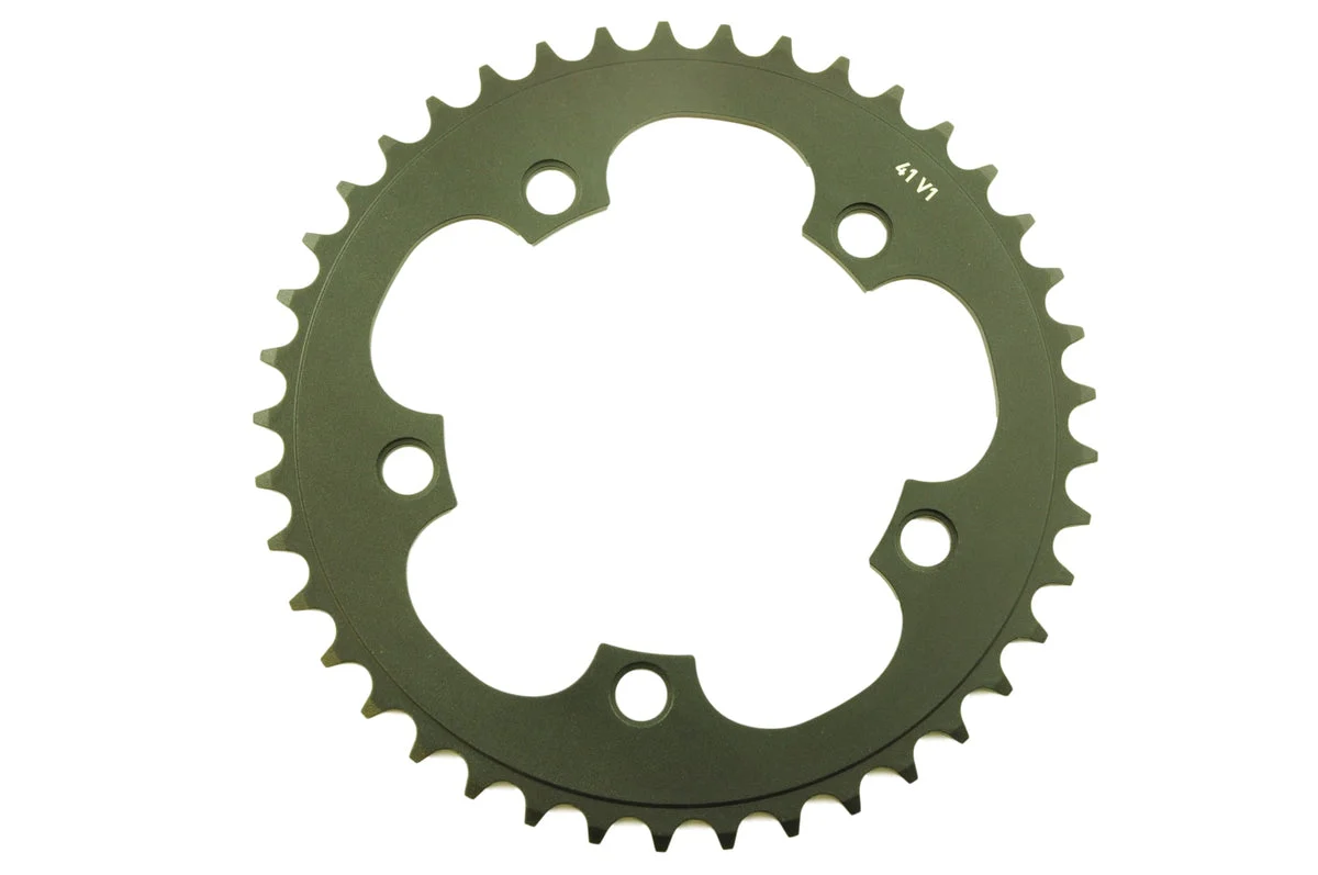 TRUVATIV AM BMX 5 BOLT CHAIN RING 41 TEETH ALUMINIUM 4mmBLAST BLACK CNC 110 BCD