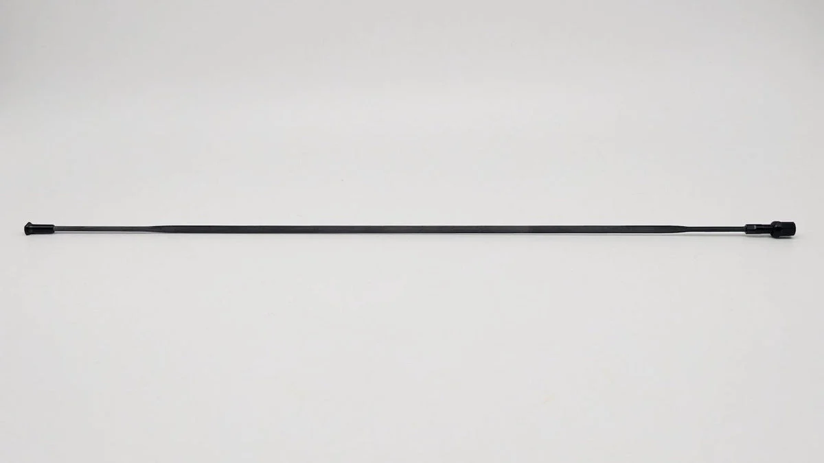 UD Carbon T-Head Spoke | CRB400-TH-VB | T-Head Vertical Bladed | Aerofoil | 278.5mm | Black