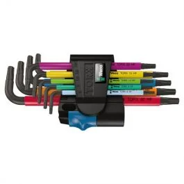 Wera L Key Torx Holding Function Key Set Multi Colour 9pc TX8-TX40 - 024179
